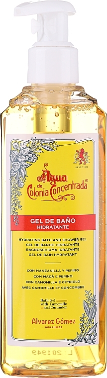 Alvarez Gomez Agua de Colonia Concentrada Gel - Moisturizing Bath and Shower Gel, with Dispenser — photo N1