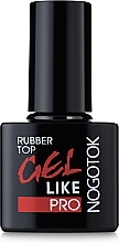 Fragrances, Perfumes, Cosmetics Rubber Top Coat - Nogotok PRO Gel Like Rubber Top