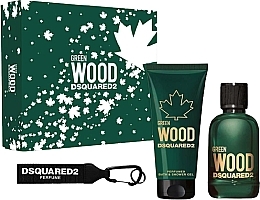 Fragrances, Perfumes, Cosmetics Dsquared2 Green Wood Pour Homme - Set (edt/100ml + sh/gel/100ml)