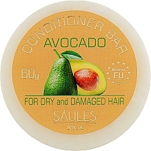 Fragrances, Perfumes, Cosmetics Solid Conditioner "Avocado" - Saules Fabrika