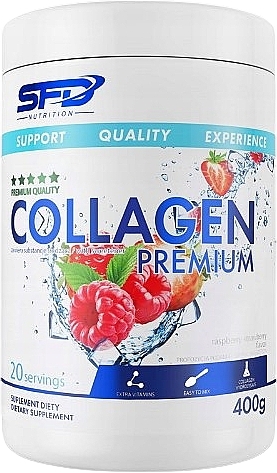 Strawberry-Raspberry Collagen Premium Dietary Supplement - SFD Nutrition Collagen Premium Raspberry Strawberry — photo N1