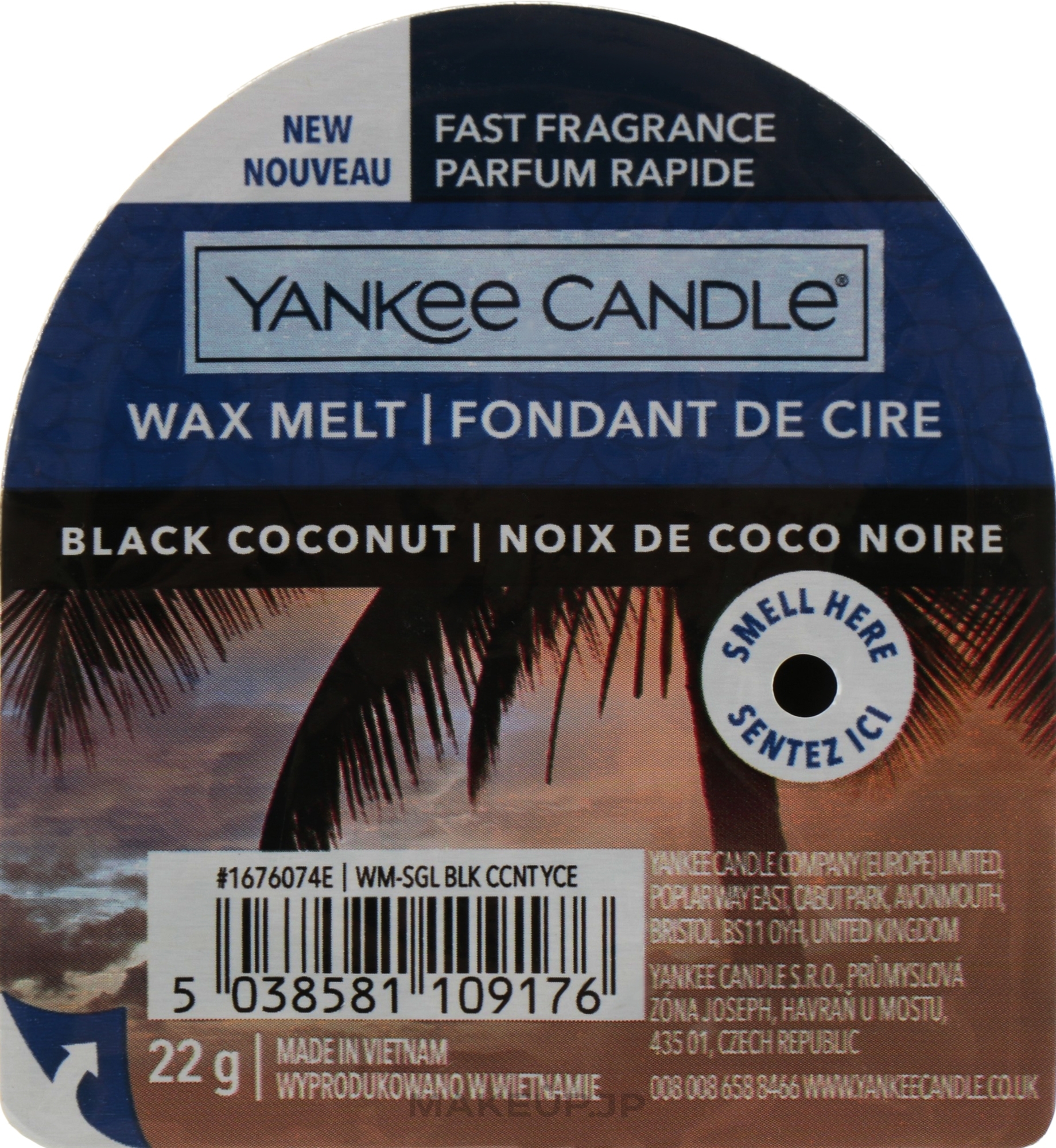 Scented Wax - Yankee Candle Black Coconut Wax Melt — photo 22 g