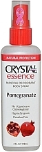 Deodorant Spray with Pomegranate Scent - Crystal Essence Deodorant Body Spray Pomegranate — photo N1