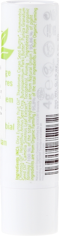 Pomegranate & Jojoba Oil Lip Balm - Eco Cosmetics — photo N2