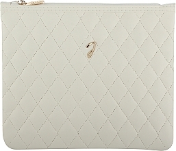 Large Quilted Makeup Bag, beige, A6130VT - Janeke Beige Quilted Pouch — photo N1