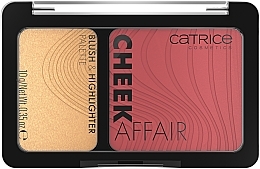 Fragrances, Perfumes, Cosmetics Makeup Palette - Catrice Cheek Affair Blush & Highlighter Palette