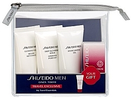 Fragrances, Perfumes, Cosmetics Set - Shiseido Men My Travel Set (foam/30ml + scrub/30ml + gel/30ml + conc/5ml)