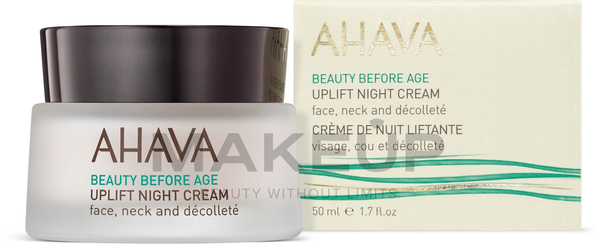 Lifting Night Face, Neck & Decollete Cream - Ahava Beauty Before Age Uplifting Night Cream For Face, Neck & Decollete — photo 50 ml