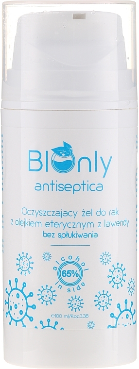 Antibacterial Lavender Hand Gel - BIOnly Antiseptica Antibacterial Gel — photo N3