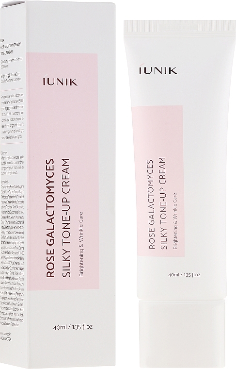 Anti-Aging Brightening Cream - iUNIK Rose Galactomyces Silky Tone Up Cream — photo N1