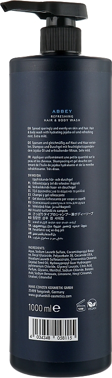 Shower Gel 2in1 - Graham Hill Abbey Refreshing Hair And Body Wash — photo N5