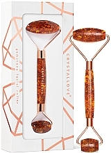 Fragrances, Perfumes, Cosmetics Face Roller - Crystallove Cognac Amber Roller