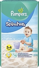 Swim Shorts, size 3-4 (6-11 kg), 12 pcs - Pampers Splashers — photo N12