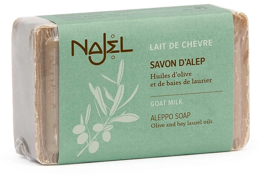 Aleppo Soap with Goat Milk 5% - Najel Goat Milk 5% Aleppo Soap — photo N1