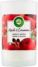 Fragrances, Perfumes, Cosmetics Apple and Cinnamon Scented Candle - Air Wick Apple and Cinnamon Fragrance Scented Candle Glass