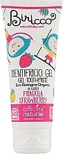 Fragrances, Perfumes, Cosmetics Organic Kids Toothpaste with Strawberry Scent, in box - Officina Naturae Fragola Strawberry Gel Toothpaste