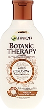 Fragrances, Perfumes, Cosmetics Nourishing & Softness Hair Shampoo - Garnier Botanic Therapy Coconut Milk & Makadamia Shampoo
