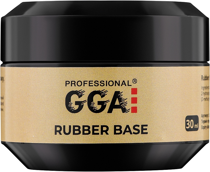 Gumowa baza pod lakier hybrydowy - GGA Professional Rubber Base — photo N1