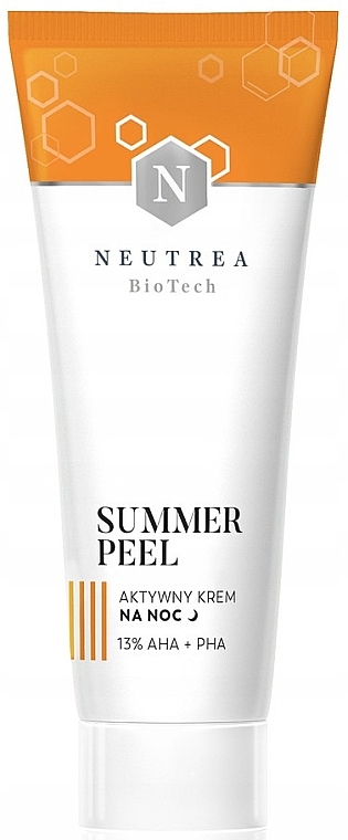 Night Peeling Cream with 13% AHA+PHA - Neutrea BioTech Summer Peel Active Night Cream — photo N1