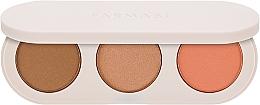 3in1 Face Palette - Farmasi Peach Bite Palette — photo N2