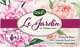 Dalan Le Jardin Perfumed Toilet Soap 'Peony & Rose', 200 g - Dalan Le Jardin Peony & Rose Soap — photo N1