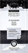 Cleansing Face Mask with Activated Carbon, Probiotics and Serum - Freeman Beauty Infusion Cleansing Clay Mask Charcoal & Probiotics (mini size) — photo N1