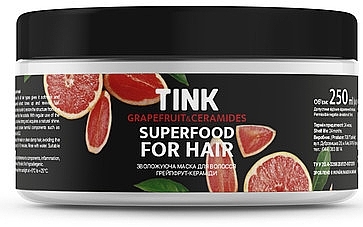 Moisturizing Hair Mask 'Grapefruit-Ceramides' - Tink Hair Mask — photo N1