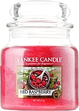 Candle in Glass Jar - Yankee Candle Red Raspberry  — photo N1