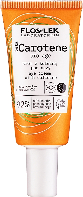 Eye Cream - Floslek Beta Carotene Cream Under Eye With Caffeine — photo N1