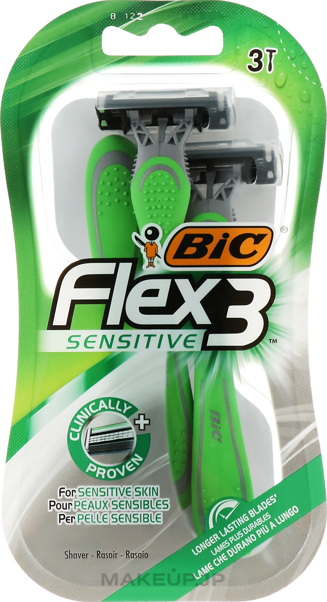 Men Shaving Razor - Bic Flex 3 Sensitive — photo 3 szt.