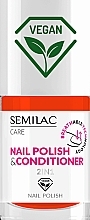 Fragrances, Perfumes, Cosmetics Nail Polish with Conditioner - Semilac Breathable Technology Nail Polish