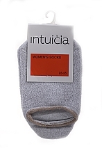 Fragrances, Perfumes, Cosmetics No Show Socks "202", silver - Intuicia