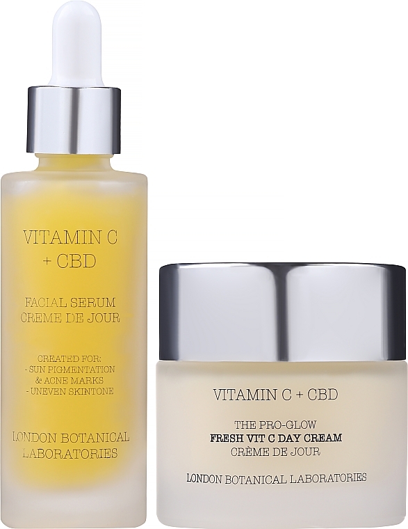 Set - London Botanical Laboratories Vitamin C+CBD Face Set (cr/50ml + serum/30ml) — photo N2