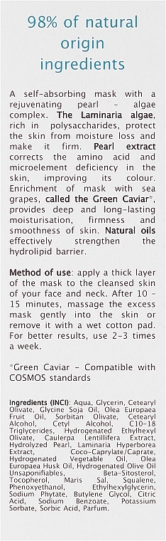 Revitalising Facial Mask - Ava Laboratorium Bio Alga Boosted Nourishing Revitalising Mask — photo N3
