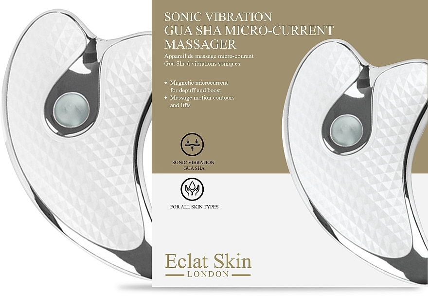Microcurrent Massager - Eclat Skin London Sonic Vibration Gua Sha Micro-current Massager — photo N1
