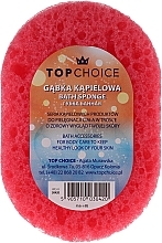 Fragrances, Perfumes, Cosmetics Oval Bath Sponge 30420, red - Top Choice