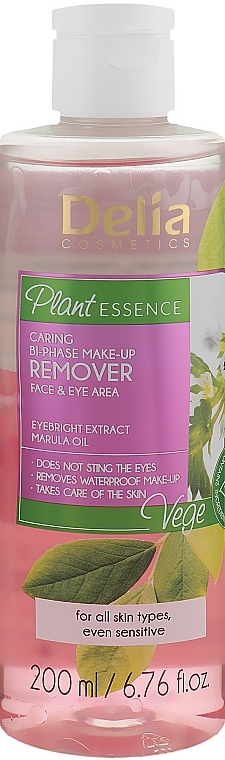 Biphase Eye & Lip Makeup Remover - Delia Plant Essence Bi-Phase Remover — photo N1