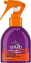 Fragrances, Perfumes, Cosmetics Straightening Hair Spray - Schwarzkopf Got2b Heat Activated Straightening Spray