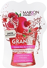 Facial Mask "Pomegranate" - Marion Fit & Fresh Pomegranate Face Mask — photo N1