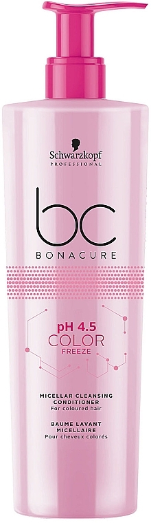 Micellar Conditioner for Colored Hair - Schwarzkopf Professional Bonacure Color Freeze pH 4.5 Conditioner — photo N1