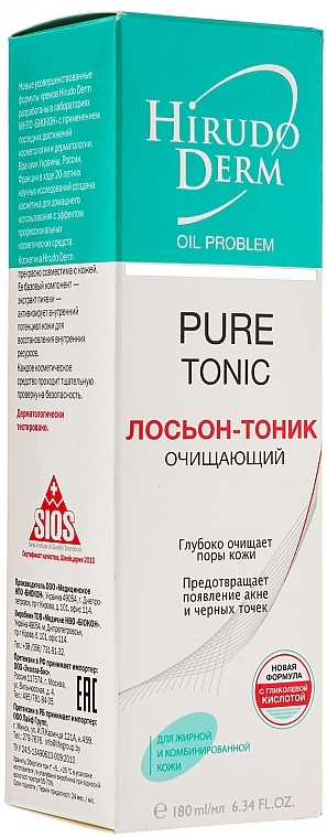 Purifying Tonic Lotion - Hirudo Derm Pure Tonic — photo N1