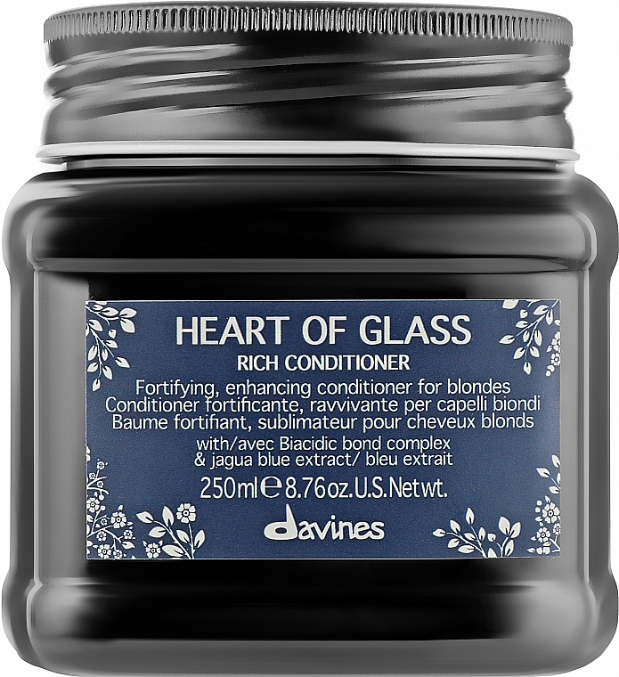 Nourishing Color Preserving Blonde Conditioner - Davines Heart Of Glass Rich Conditioner — photo N3