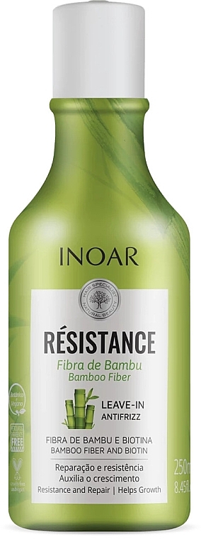 Bamboo Hair Cream - Inoar Resistance Bamboo Fiber Leave-In — photo N1