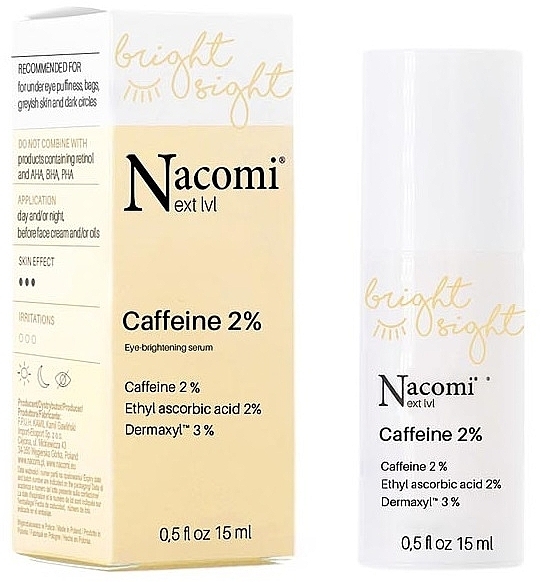 Brightening Eye Serum with 2% Caffeine - Nacomi Next Level Caffeine 2% Eye Brightening Serum — photo N1