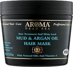 Fragrances, Perfumes, Cosmetics Hair Mask with Natural Argan Oil & Dead Sea Minerals - Aroma Dead Sea Mud & Argan Oil Hair Mask