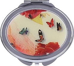 Fragrances, Perfumes, Cosmetics Makeup Mirror "Butterflies", 85451, yellow - Top Choice