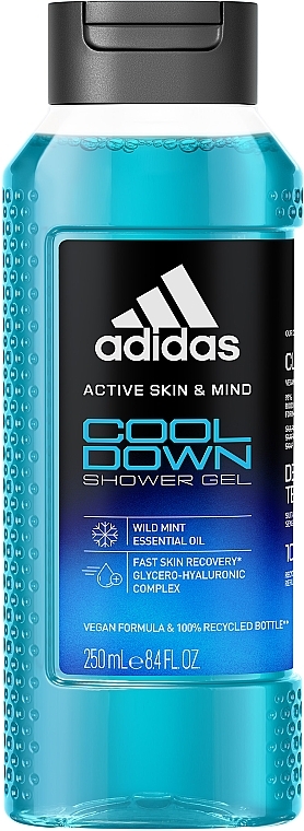 Shower Gel - Adidas Active Skin & Mind Cool Down Shower Gel — photo N1