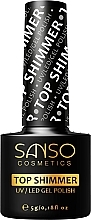 Fragrances, Perfumes, Cosmetics No Wipe Top Coat - Sanso Cosmetics Top Shimmer UV/Led Gel Polish