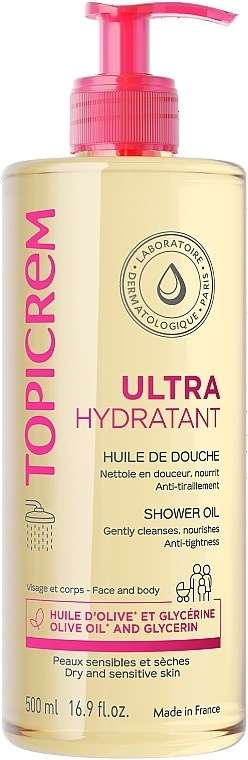 Ultra-Moisturizing Shower Oil - Topicrem Ultra-Moisturizing Oil — photo N1