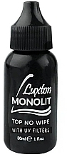 Fragrances, Perfumes, Cosmetics Gel Polish Top Coat without Sticky Layer - Luxton Monolit No Wipe Top UF